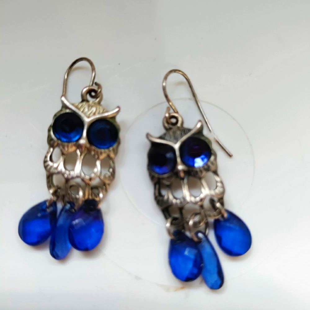 Owl earrings - Picture 2 of 3